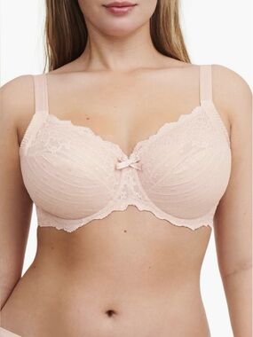 Chantelle Rive Gauche Full Coverage Underwire Lace English Rose Bra 38D NWT